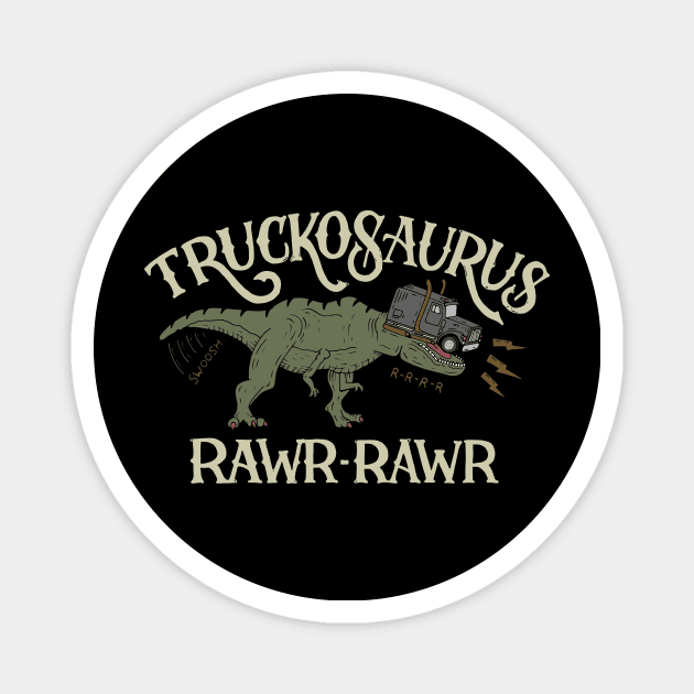 Truckosaurus Magnet by goshawaf